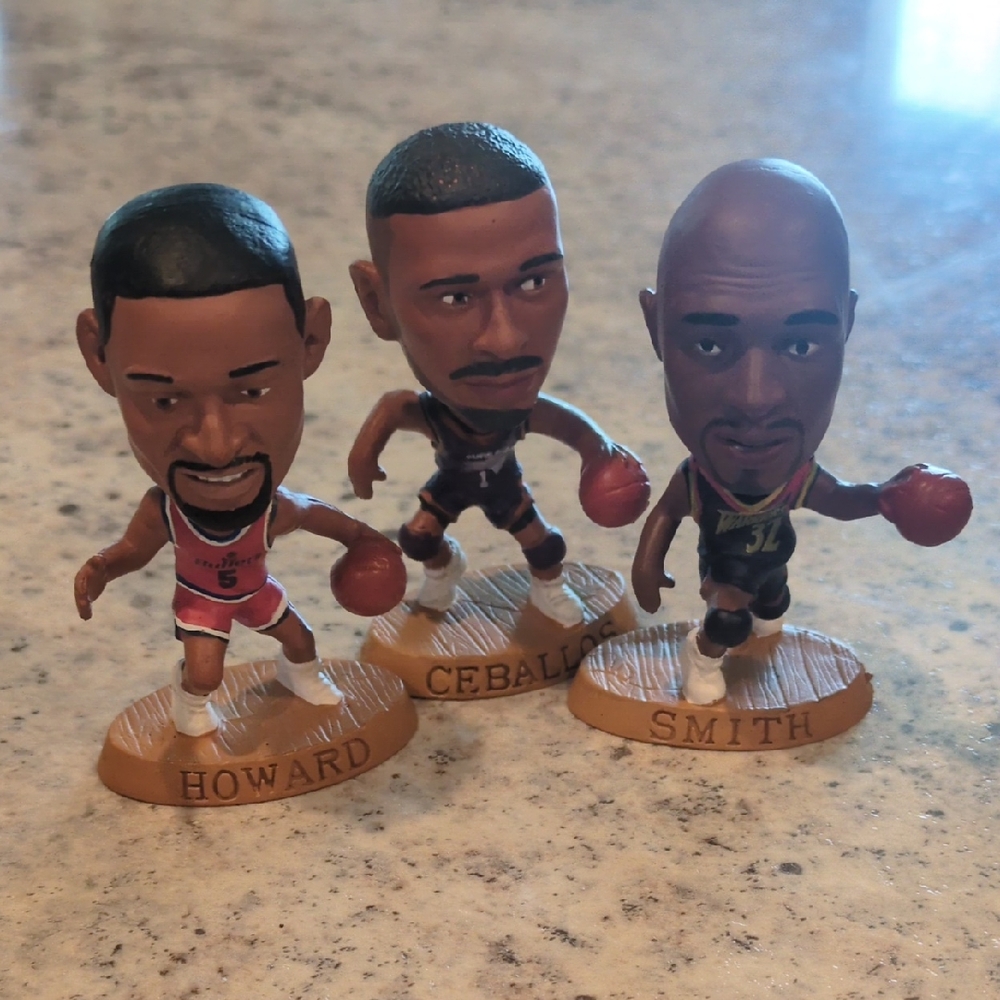 NBA Basketball 90s Collectible‎ Minnie Figurines 3 Pc Lot